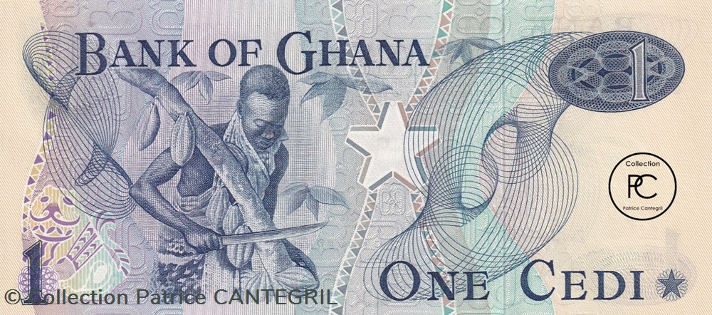 1976 Pick13c.1 1 GH₵ - Cedi ghanéen Unc billets afrique ghana 1976 pick13c 1 1 gh cedi ghaneen unc