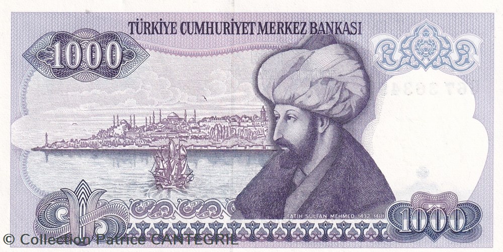 1.000 Türk Lirası Türkiye Cumhuriyet Merkez Bankası L. 1970 Unc Pick 196(2) billets asie turquie 1 000 turk liras turkiye cumhuriyet merkez bankas l 1970 unc pick 196 2