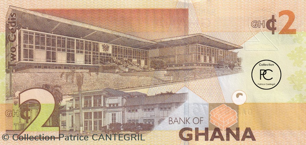 2017 Pick37Ae 2 GH₵ - Cedi ghanéen Unc billets afrique ghana 2017 pick37ae 2 gh cedi ghaneen unc