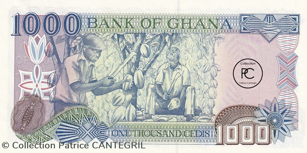 1996 Pick32a 1 000 GH₵ - Cedi ghanéen Unc billets afrique ghana 1996 pick32a 1 000 gh cedi ghaneen unc