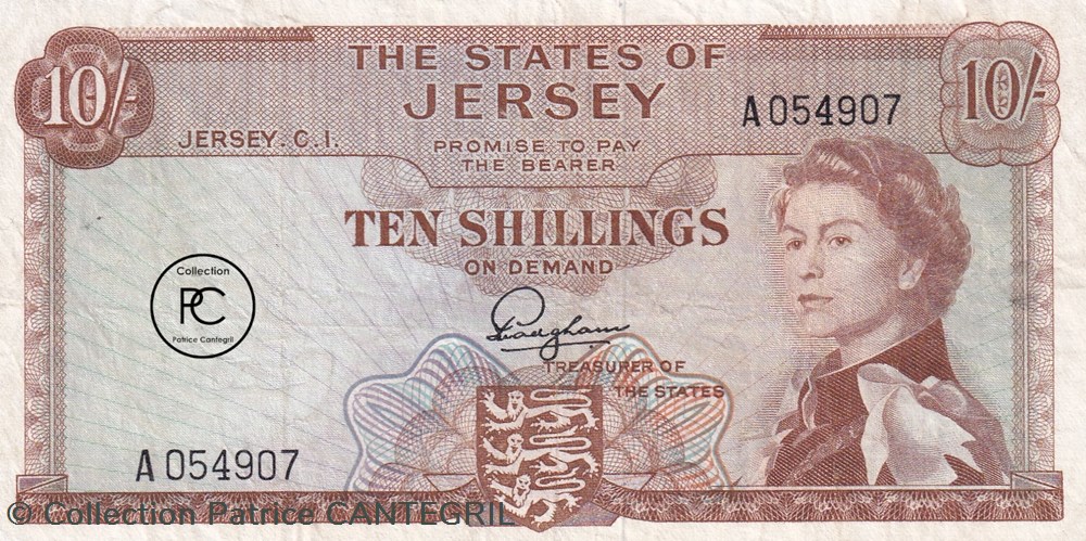billets europe 1963 pick7a 10 s shilling de jersey ttb