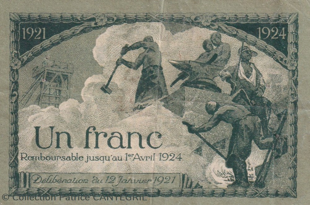 Un franc chambre de commerce st etienne 1921/1924 TTB billets europe france un franc chambre de commerce st etienne 1921 1924 ttb