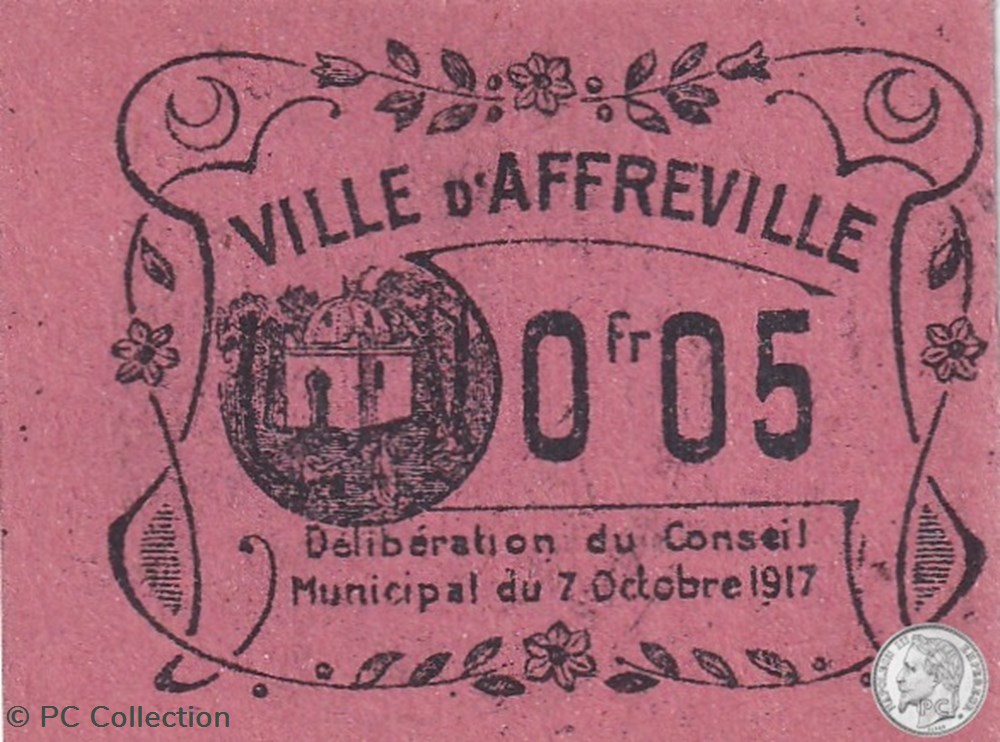 Affreville 1 - 0,05 franc - 07/10/1917 billets afrique algerie affreville 1 0 05 franc 07 10 1917