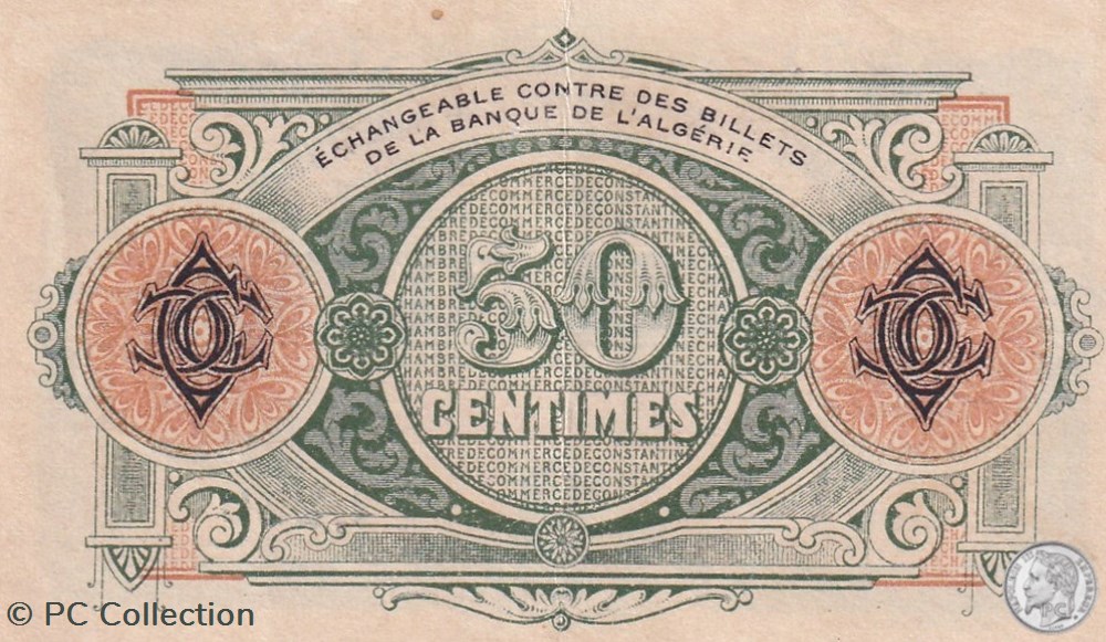 140-6- 7/11/1916 Constantine 50 Centimes Cdc Séries F6 billets afrique algerie 140 6 7 11 1916 constantine 50 centimes cdc series f6