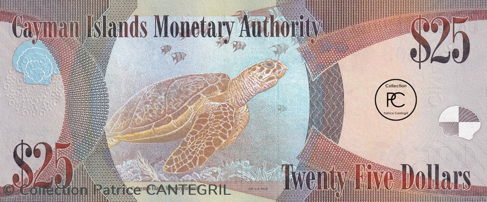 2010 Pic41a 25 $ - Dollar des Îles Caïmans Unc billets amerique centrale et caraibes 2010 pic41a 25 dollar des iles caimans unc