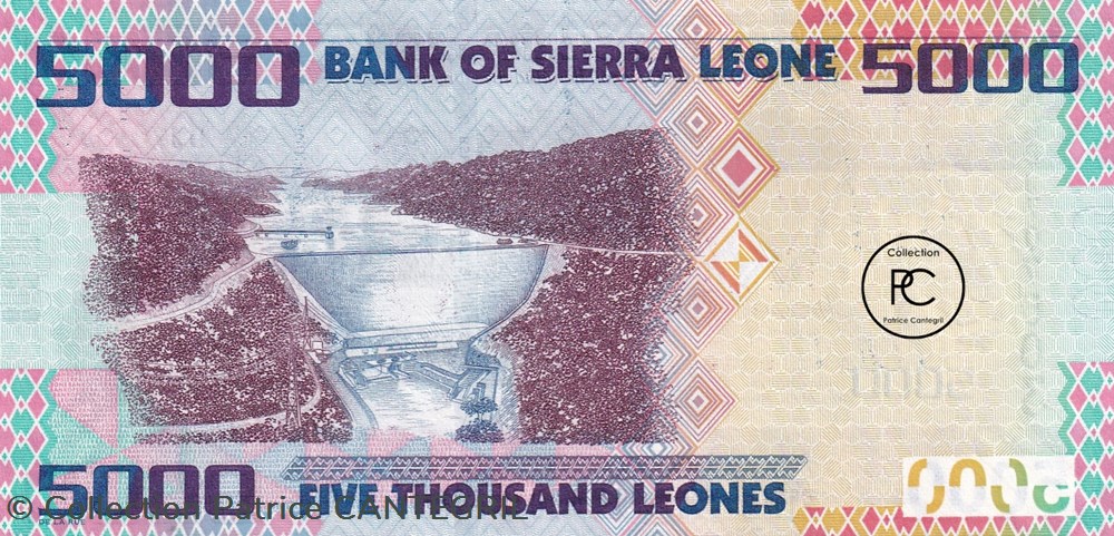 2010 Pick32a 5 000 Le - Leone sierra-léonais Unc billets afrique 2010 pick32a 5 000 le leone sierra leonais unc