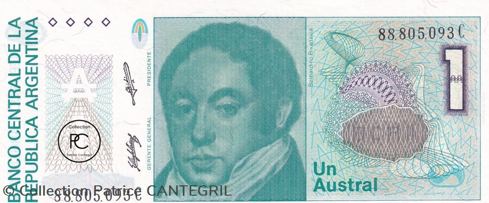 billets amerique du sud argentine 1986 pick323b 2 1 austral argentin unc