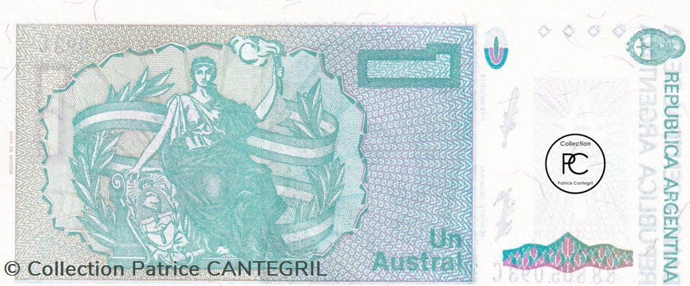 billets amerique du sud argentine 1986 pick323b 2 1 austral argentin unc