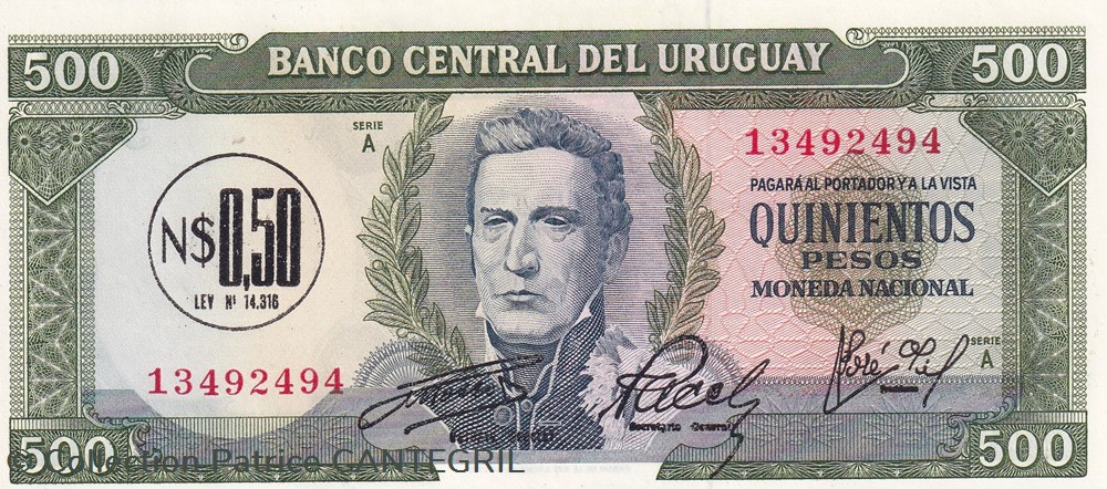1975 Pick 54 0,50 Nuevos Pesos Banco Central del Uruguay Unc billets amerique du sud 1975 pick 54 0 50 nuevos pesos banco central del uruguay unc