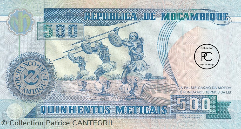 1991 Pick134 500 MTn - Metical mozambicain Unc billets afrique mozambique 1991 pick134 500 mtn metical mozambicain unc
