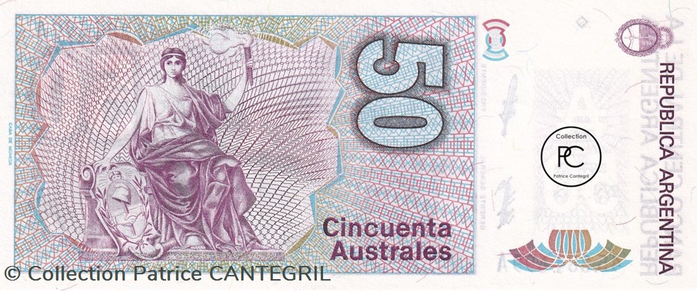 billets amerique du sud argentine 1988 pick326b 2 50 austral argentin unc