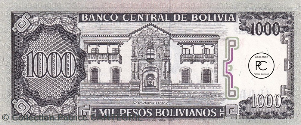 1982 Pick167a.2.2 1 000 b$ - Peso bolivien Unc billets amerique du sud 1982 pick167a 2 2 1 000 b peso bolivien unc