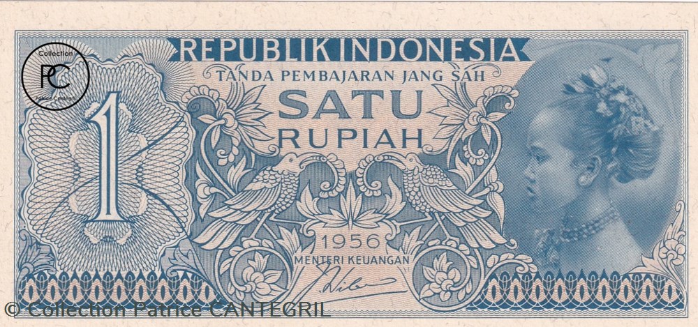 1956 Pick74 1 Rp - Rupiah Unc billets asie indonesie 1956 pick74 1 rp rupiah unc