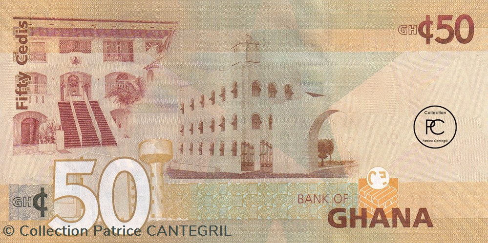 2015 Pick42c 50 GH₵ - Cedi ghanéen Unc billets afrique ghana 2015 pick42c 50 gh cedi ghaneen unc