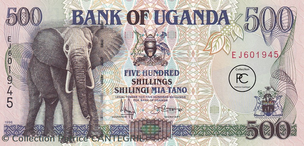 billets afrique 1996 pick35a 2 500 sh shilling ougandais unc