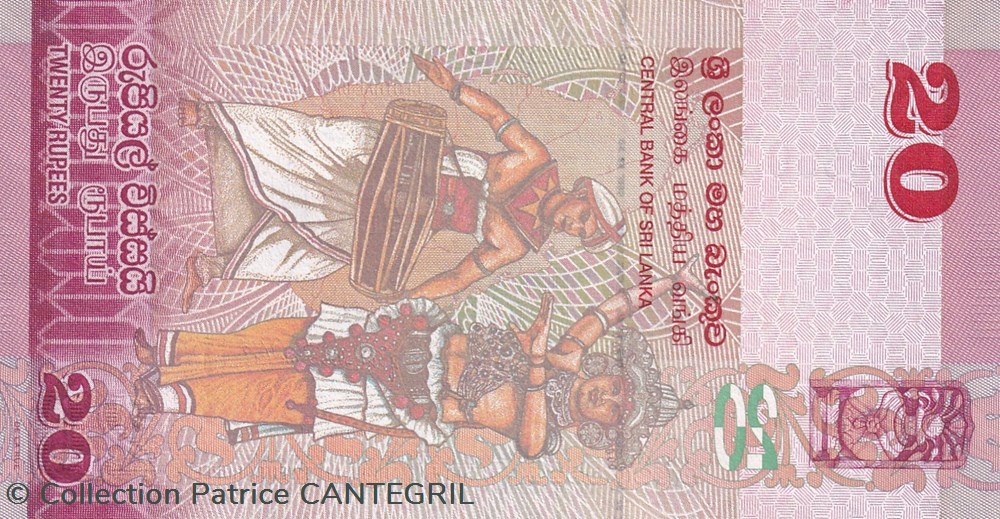 20 Rupees Central Bank of Sri Lanka 2010 Unc Pick 123a billets asie 20 rupees central bank of sri lanka 2010 unc pick 123a