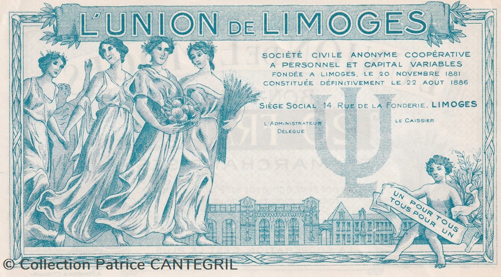 20 Francs Union de Limoges Unc billets 20 francs union de limoges unc