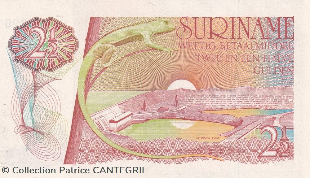 2½ Gulden Government 01.11.1985 Unc Pick 119a billets amerique du sud suriname 2 gulden government 01 11 1985 unc pick 119a