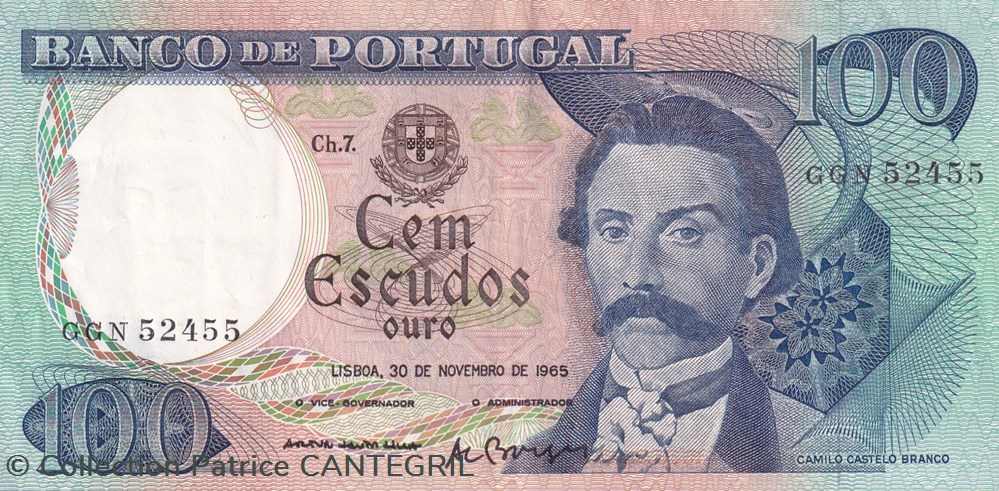 1965 Pick169a.11 100 $ - Escudo portugais Unc billets europe portugal 1965 pick169a 11 100 escudo portugais unc