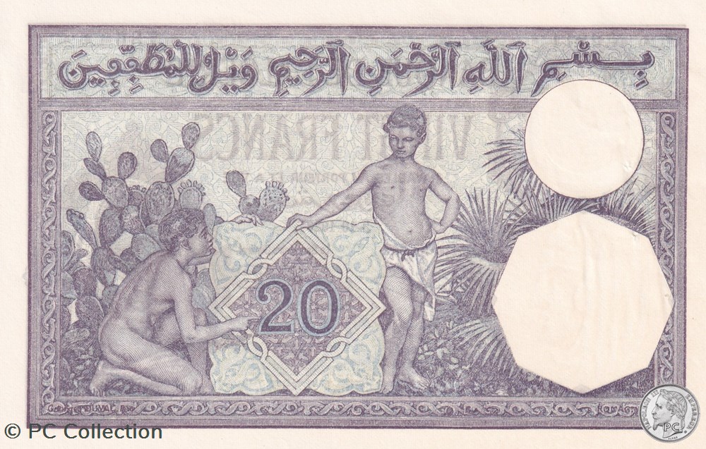 1928 Pick78b 20 Franc algérien 786 Spl billets afrique 1928 pick78b 20 franc algerien 786 spl