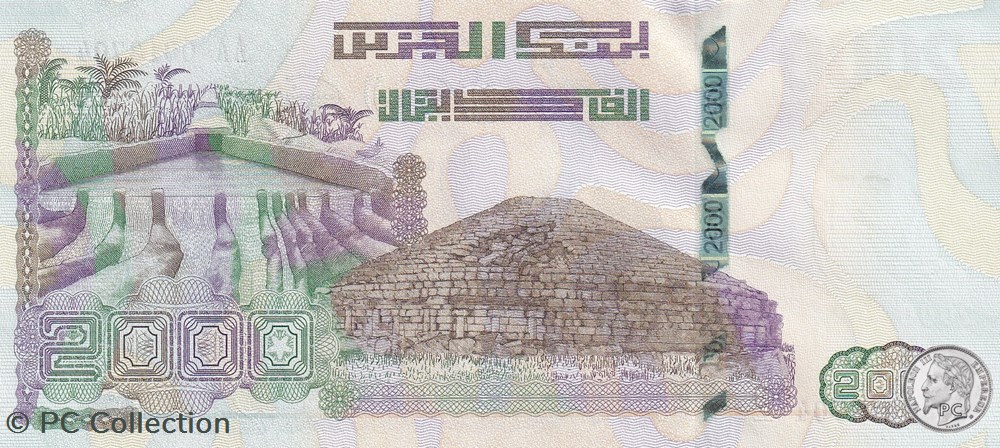 billets afrique 2020 pick147 1 2 000 dinar algerien unc 26