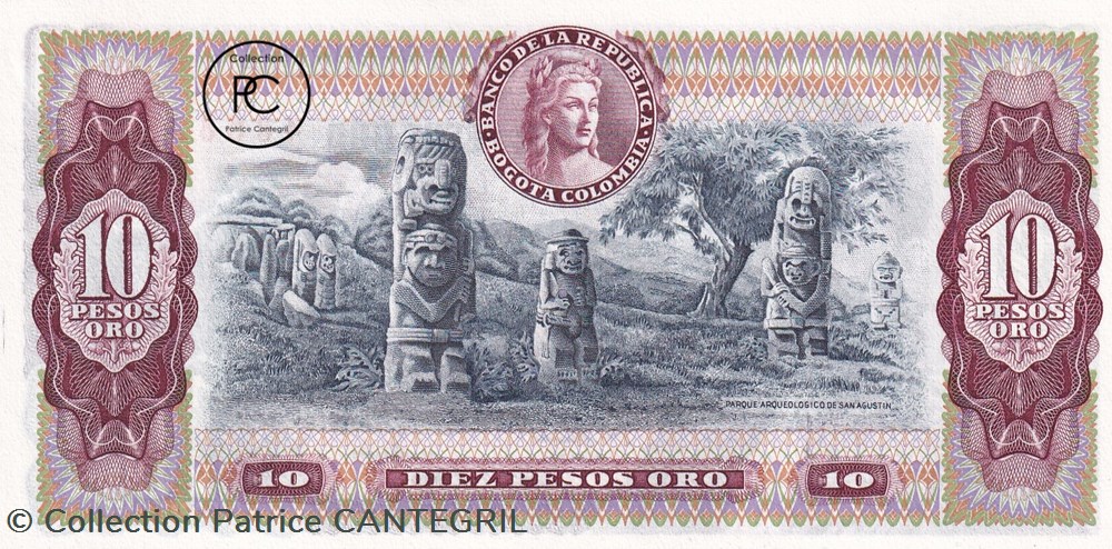 1980 Pick407g.2 10 Peso oro colombien Unc billets amerique du sud 1980 pick407g 2 10 peso oro colombien unc