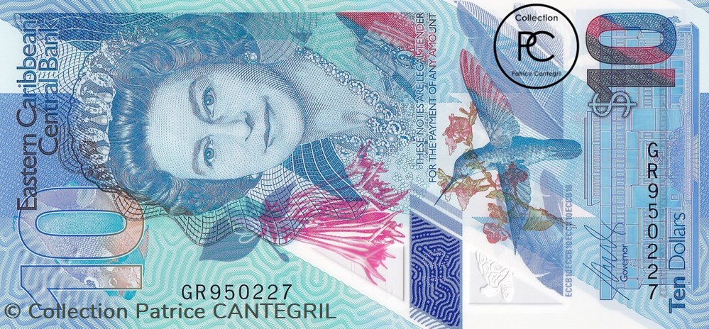 2019 Pick56a 10 EC$ - Dollar des Caraïbes orientales Unc billets amerique centrale et 2019 pick56a 10 ec dollar des caraibes orientales unc