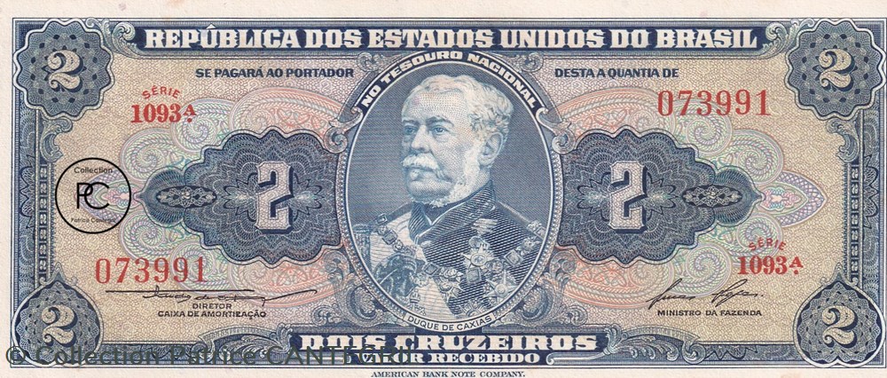 1954 Pick151b 2 Cruzeiro brésilien Unc billets amerique du sud 1954 pick151b 2 cruzeiro bresilien unc