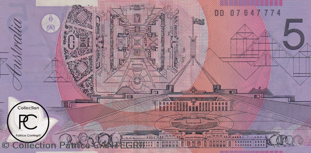 2008 Pick57f 5 $ - Dollar australien Unc billets oceanie 2008 pick57f 5 dollar australien unc