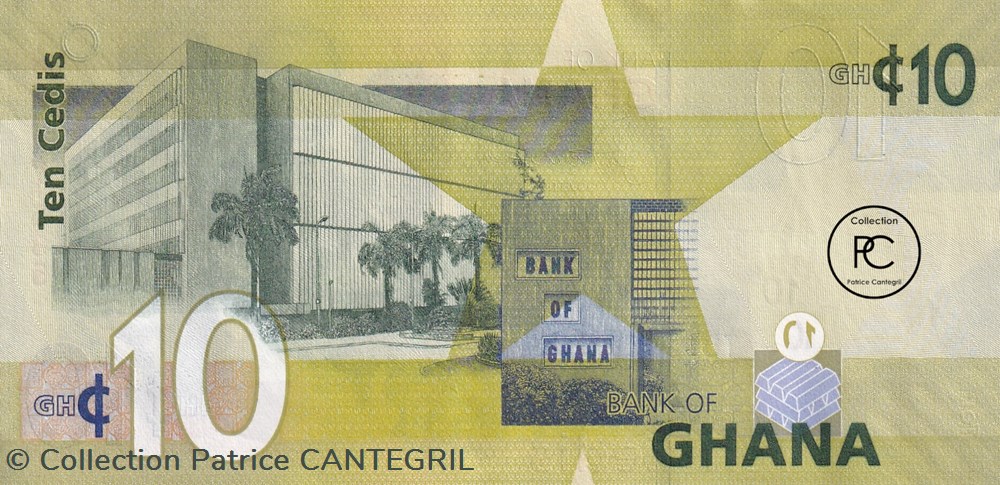 2015 Pick39f 10 GH₵ - Cedi ghanéen Unc billets afrique ghana 2015 pick39f 10 gh cedi ghaneen unc