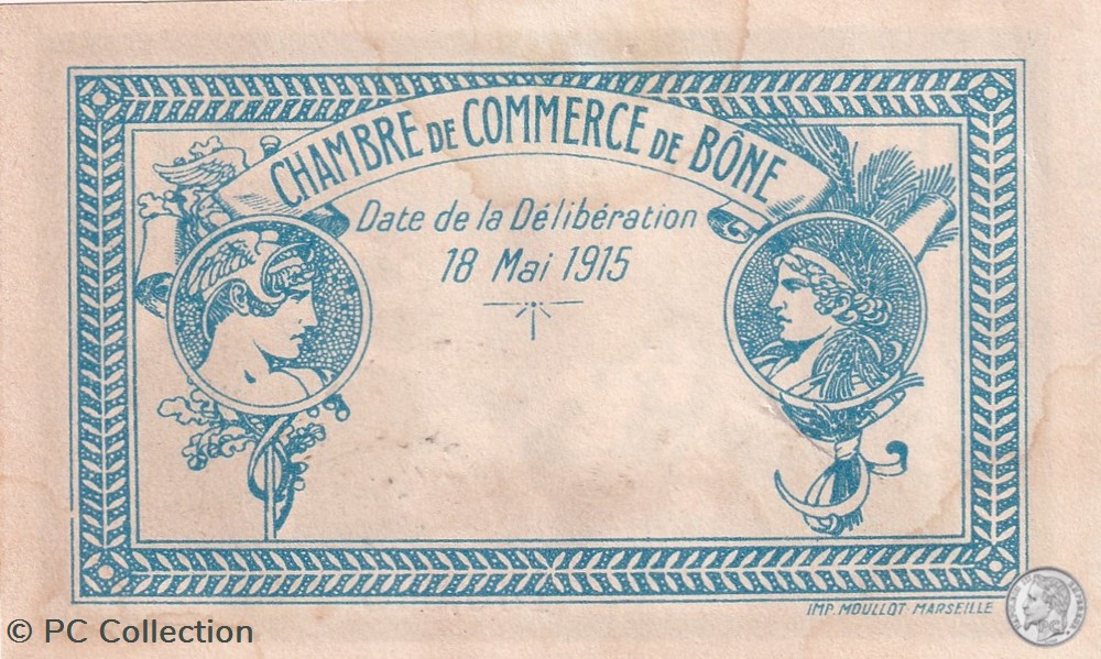 138-3- 18/5/1915 Bône 1 Franc Série A billets afrique algerie 138 3 18 5 1915 bone 1 franc serie a