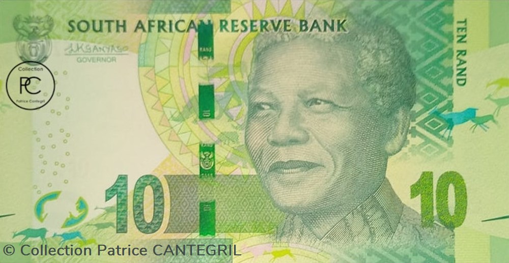 2016 Pick 138b 10 Rand South African Reserve Bank signature: Kganyago Unc billets afrique du sud 2016 pick 138b 10 rand south african reserve bank signature kganyago unc