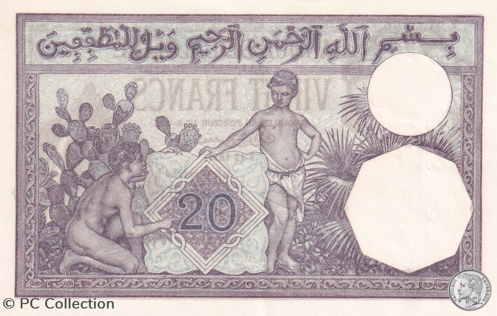 1928 Pick78b 20 Franc algérien 452 Spl billets afrique 1928 pick78b 20 franc algerien 452 spl