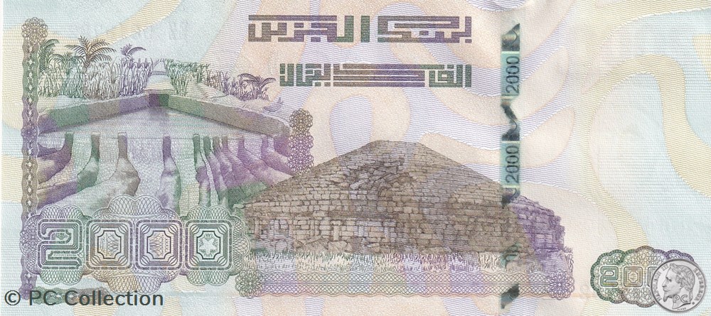 2020 Pick147-2 2 000 د.ج - Dinar algérien Unc (10) billets afrique 2020 pick147 2 2 000 dinar algerien unc 10