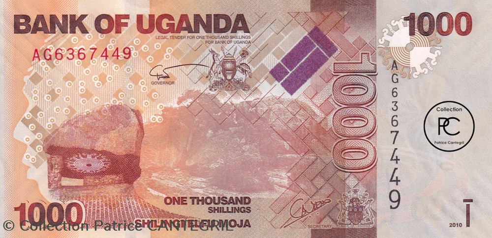 2010 Pick49a 1 000 Sh - Shilling ougandais Unc billets afrique 2010 pick49a 1 000 sh shilling ougandais unc