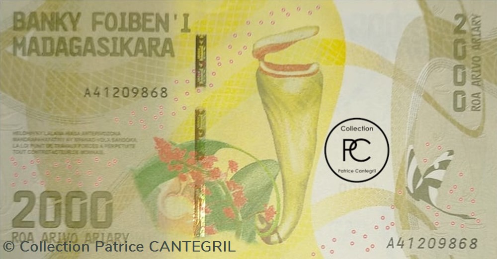 billets afrique madagascar 2017 pick101a 2 000 ar ariary malgache unc