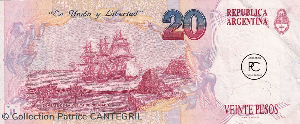 1992 Pick343a 20 $ - Peso argentin Unc billets amerique du sud argentine 1992 pick343a 20 peso argentin unc