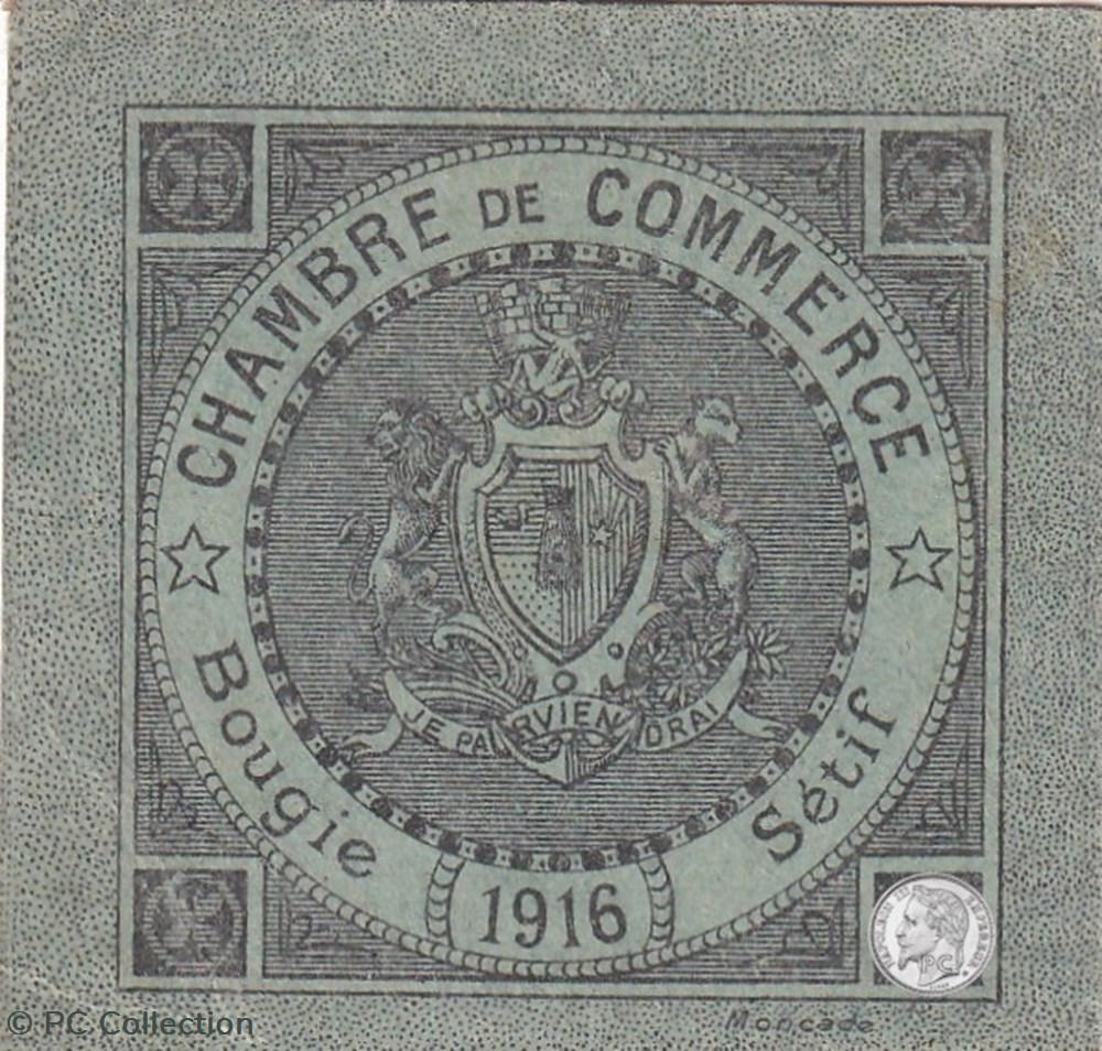 139-9- 1916- Bougie Sétif 5 Centimes Vert billets afrique algerie 139 9 1916 bougie setif 5 centimes vert