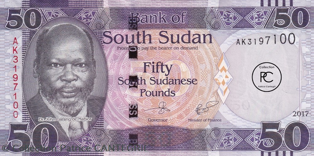 2017 Pick14c 50 £ - Livre sud-soudanaise Unc billets afrique 2017 pick14c 50 livre sud soudanaise unc