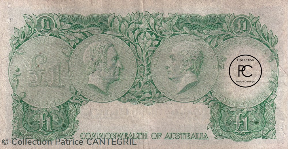 billets oceanie 1961 pick 34a 1 livre australienne tb