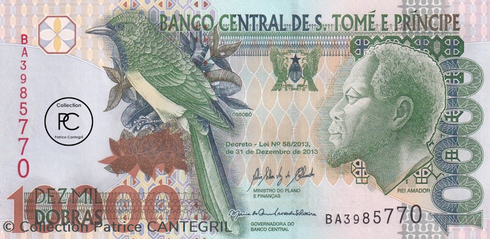 2013 Pick66d 10 000 Db - Dobra santoméen Unc billets afrique sao et principe 2013 pick66d 10 000 db dobra santomeen unc