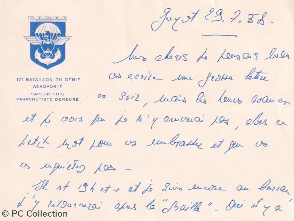 30-7-1958 Archives Para Pauselli 2 documents anciens 30 7 1958 archives para pauselli