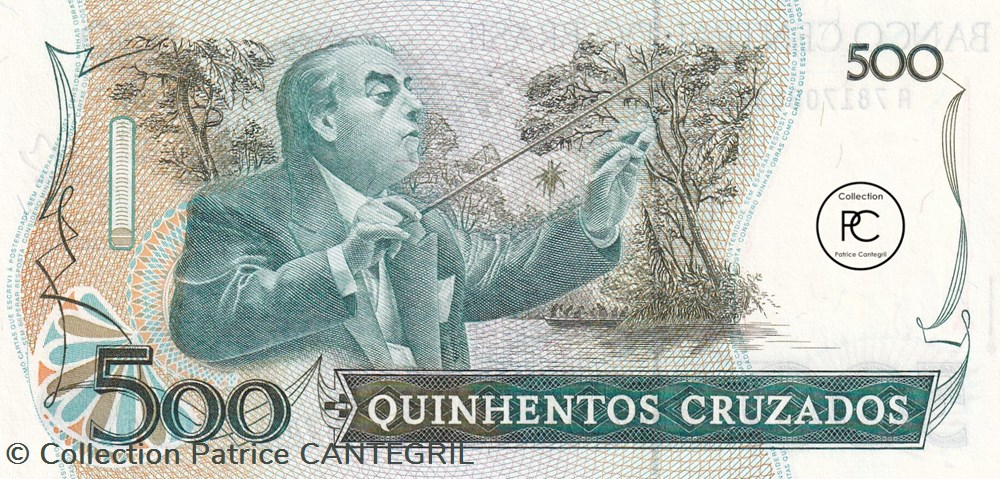 1988 Pick212d 500 Cruzado brésilien Unc billets amerique du sud 1988 pick212d 500 cruzado bresilien unc