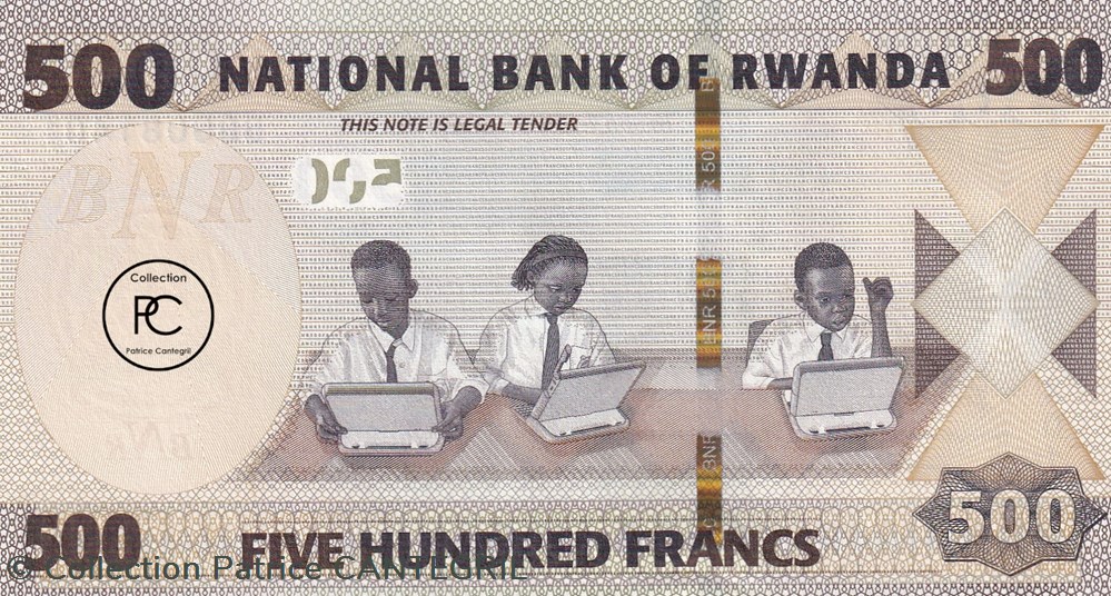 billets afrique 2019 pick42a 500 rf franc rwandais unc