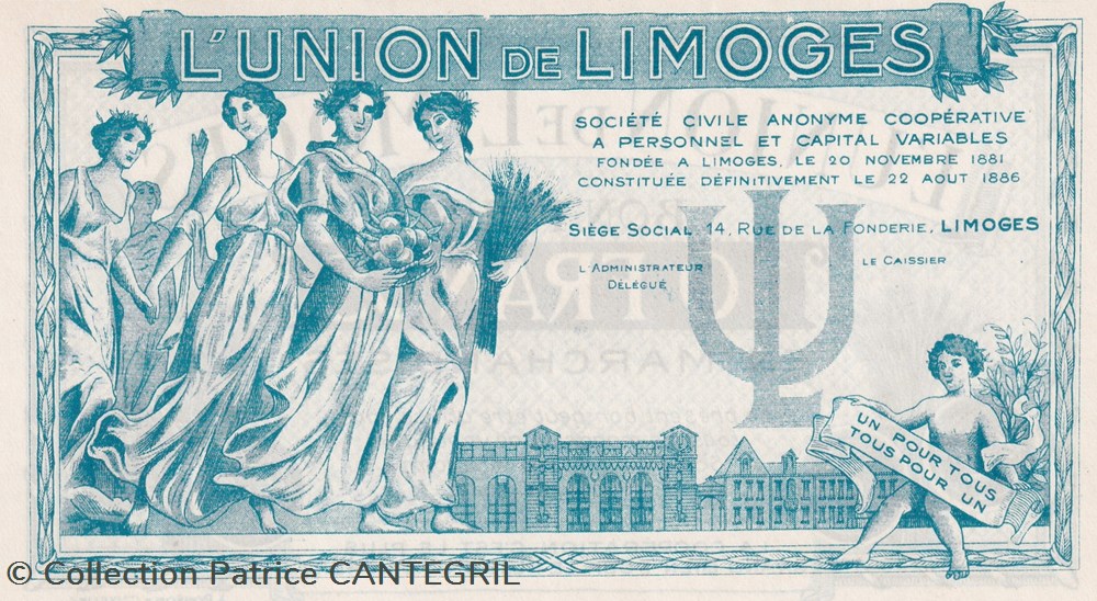 10 Francs Union de Limoges Unc billets 10 francs union de limoges unc