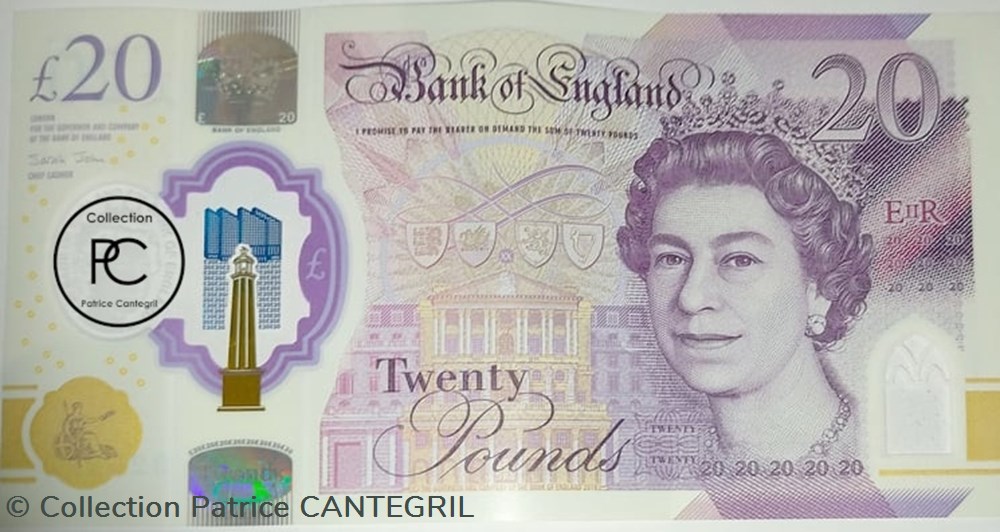 billets europe royaume uni 2018 pick396a 20 livre sterling britannique unc