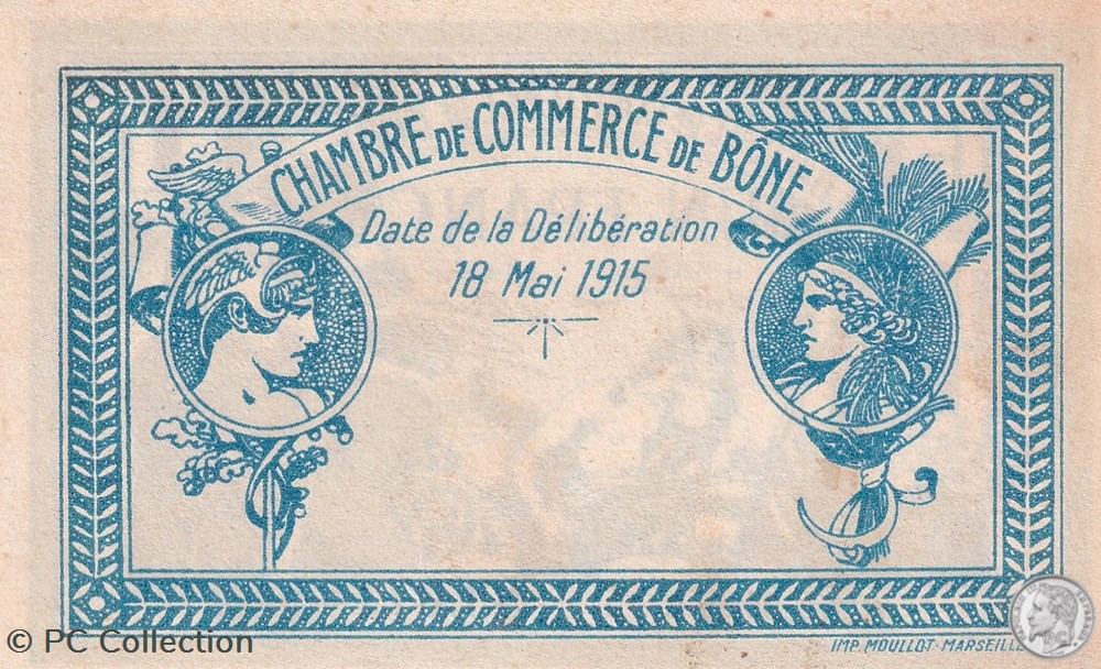 billets afrique algerie 138 3 18 5 1915 bone 1 franc serie c