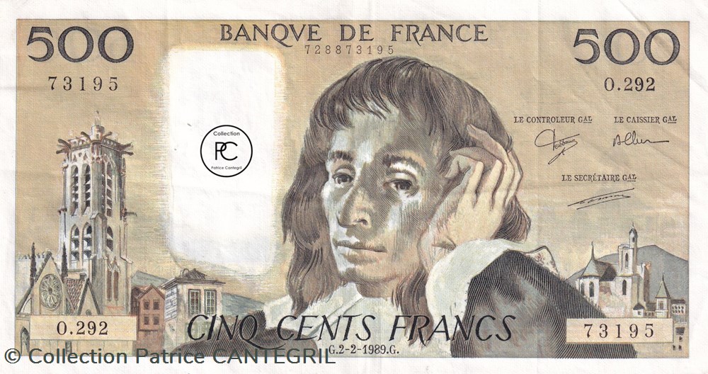 billets europe france 1989 292 pick156g 3 500 franc francais sup