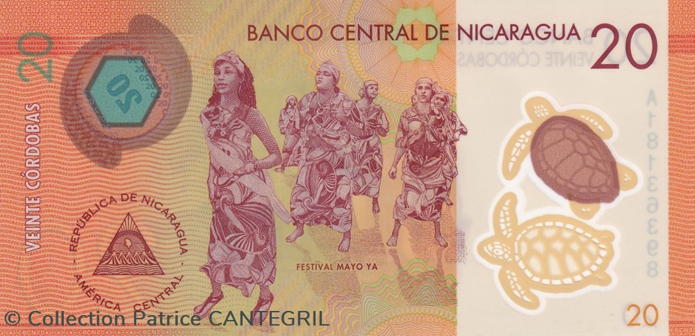 2014 Pick-210a 20 C$ - Córdoba nicaraguayen Unc billets amerique centrale et caraibes 2014 pick 210a 20 c cordoba nicaraguayen unc