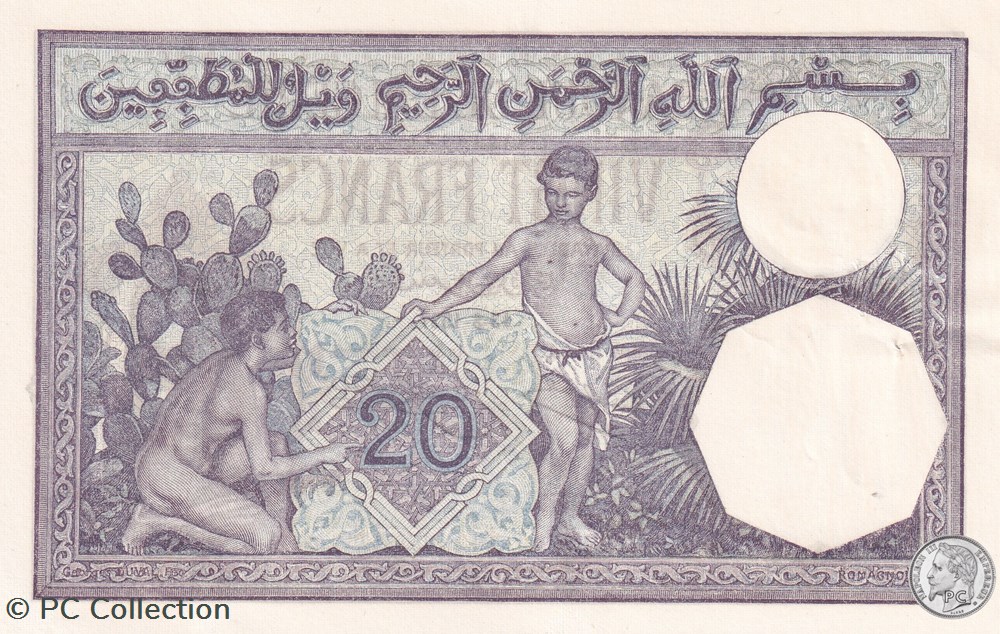 1927 Pick78b 20 Franc algérien 427 SPL billets afrique 1927 pick78b 20 franc algerien 427 spl